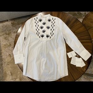 Authentic Valentino white shirt dress NWT size 40